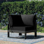 Polytrends Endless Patio, sedia angolare profonda con telaio grigio