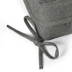 Set da salotto profondo Polytrends Endless Patio 5 pezzi con pouf con struttura grigia