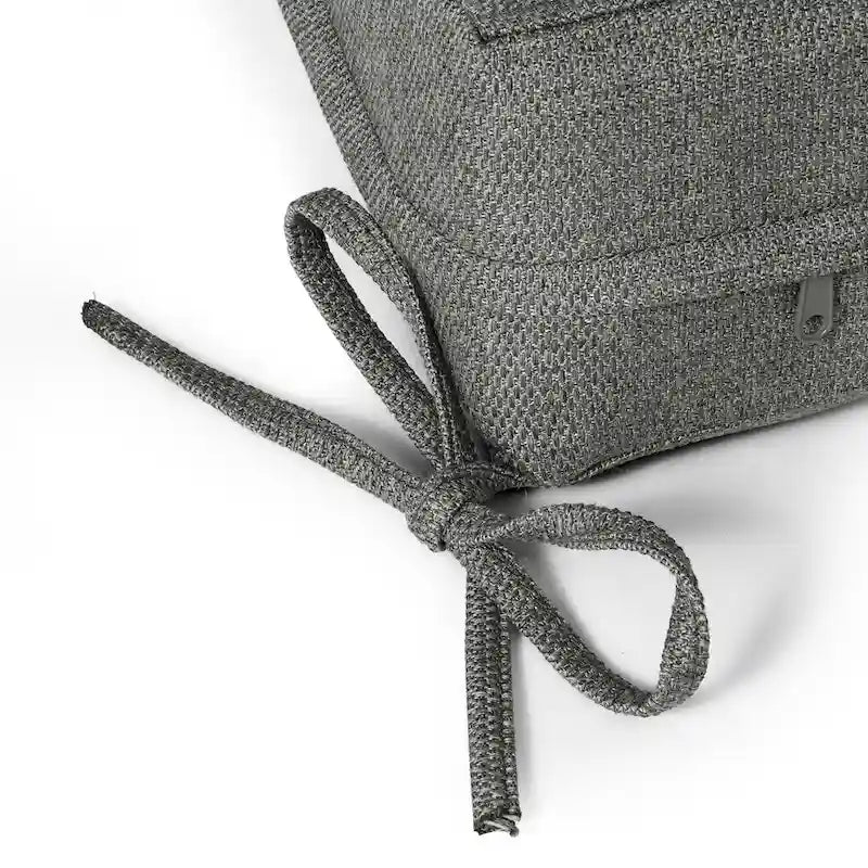 Set da salotto profondo Polytrends Endless Patio 5 pezzi con pouf con struttura grigia