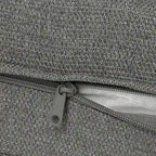 Set da salotto profondo Polytrends Endless Patio 5 pezzi con pouf con struttura grigia