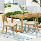 Sedia da pranzo senza braccioli da esterni (Set da 2)