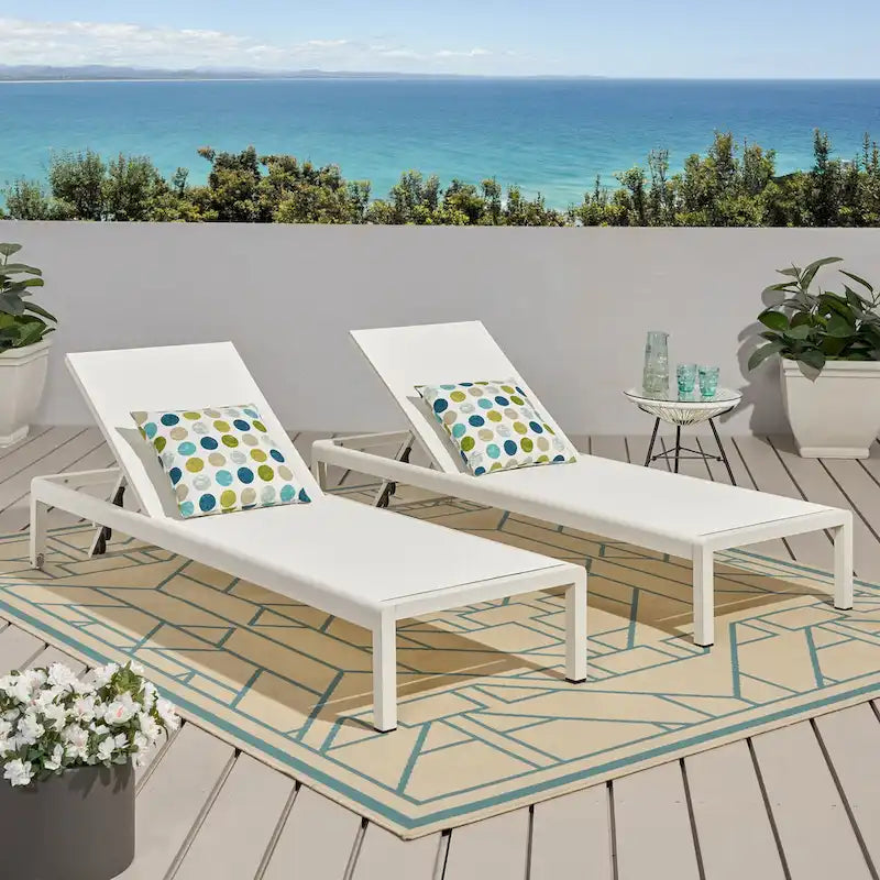 Chaise longue per bambini Cape Coral grigia (MP2) (set da 2)