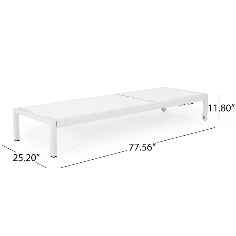 Chaise longue per bambini Cape Coral grigia (MP2) (set da 2)