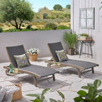 Chaise longue Banzai con vassoio estraibile