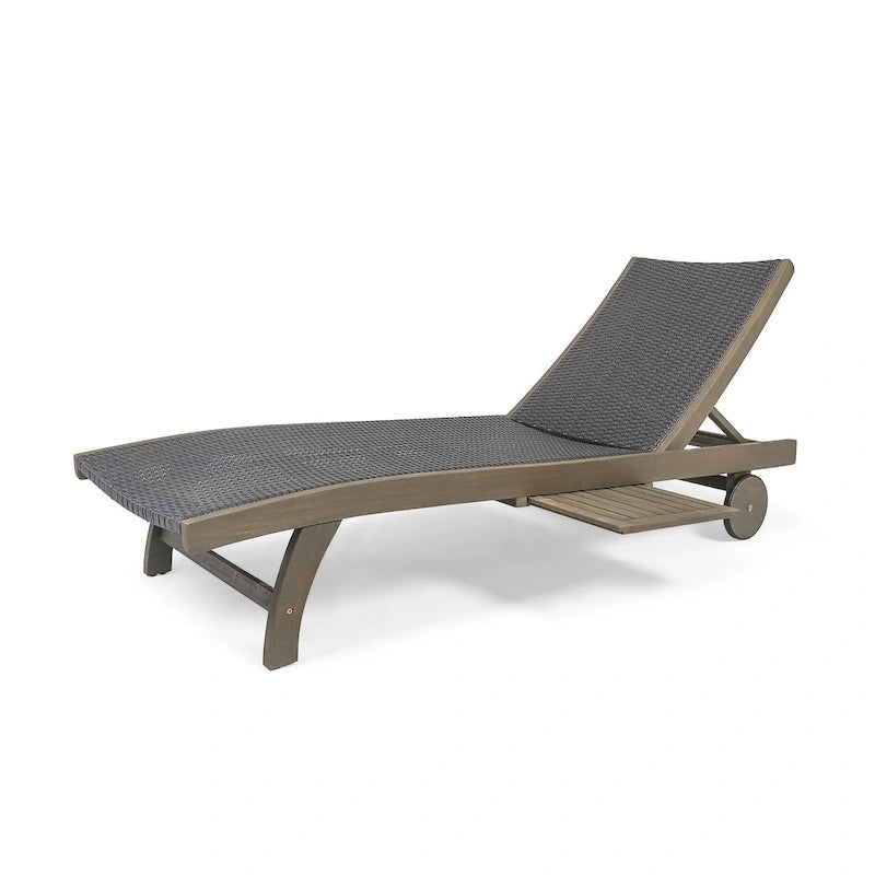 Chaise longue Banzai con vassoio estraibile