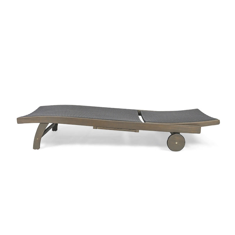 Chaise longue Banzai con vassoio estraibile