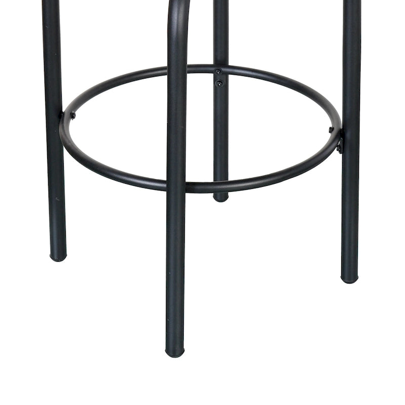 Christopher Knight Home - Sgabelli da bar Jordan moderni in corda di rattan intrecciata con schienale e braccioli, set da 2