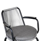 Christopher Knight Home - Sgabelli da bar Jordan moderni in corda di rattan intrecciata con schienale e braccioli, set da 2