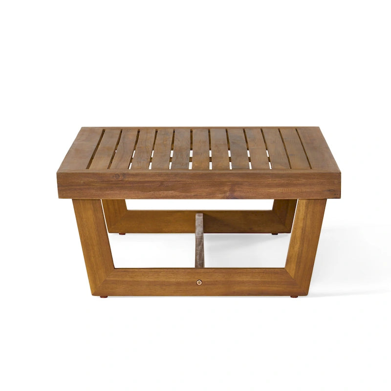 Christopher Knight Home - Sherwood Set Divano da Esterno in Acacia con Tavolino da Caffè