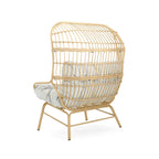 Divanetto Palos da esterno in vimini con cuscini in tessuto di Christopher Knight Home