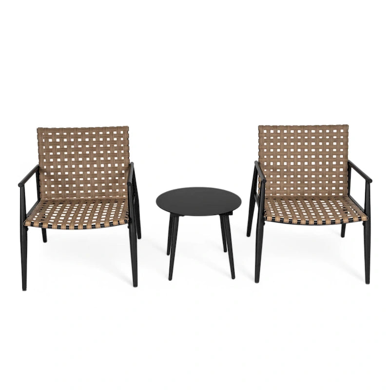 Christopher Knight Home- Set da conversazione da esterno Lara in rattan PE