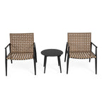Christopher Knight Home- Set da conversazione da esterno Lara in rattan PE