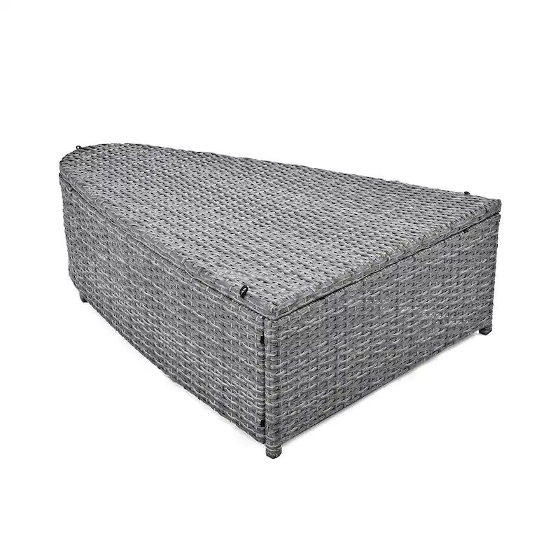 Set divano modulare da esterno a 6 pezzi in rattan con tavolino, combinazione libera