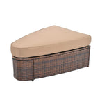 Set divano modulare da esterno a 6 pezzi in rattan con tavolino, combinazione libera