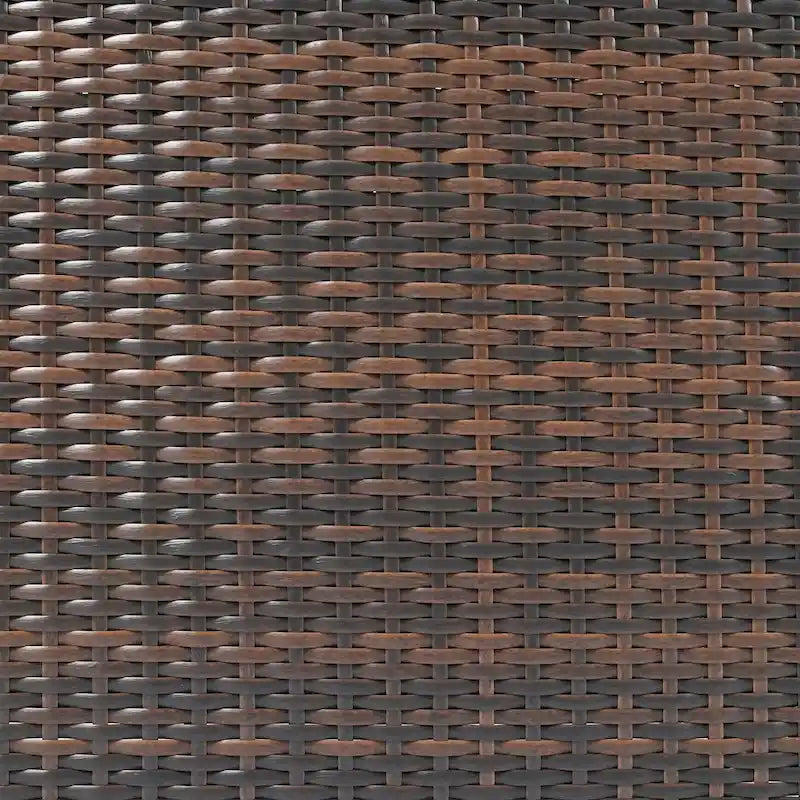 Set divano modulare da esterno a 6 pezzi in rattan con tavolino, combinazione libera