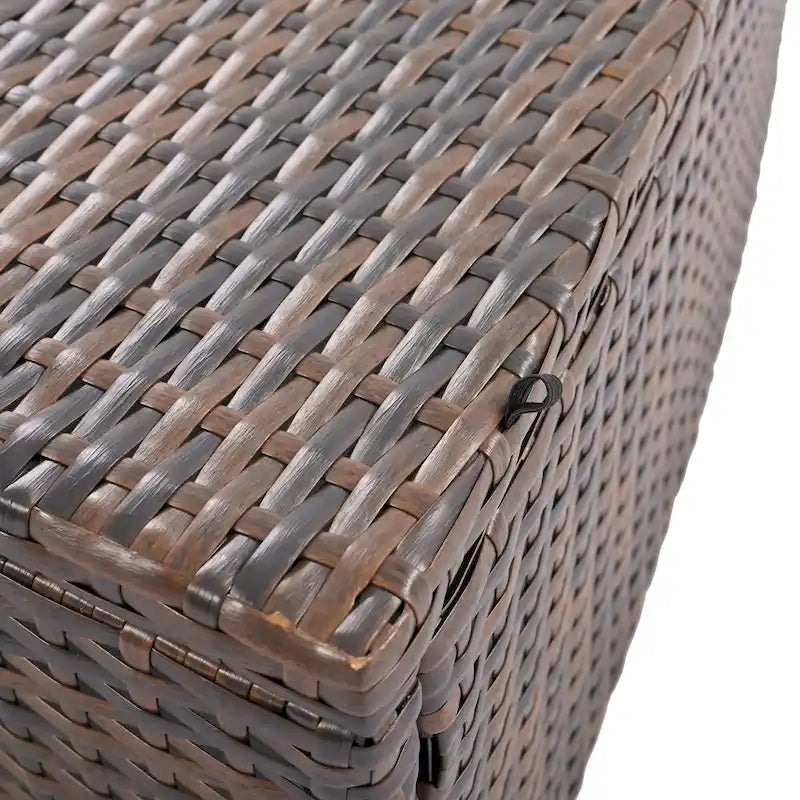 Set divano modulare da esterno a 6 pezzi in rattan con tavolino, combinazione libera