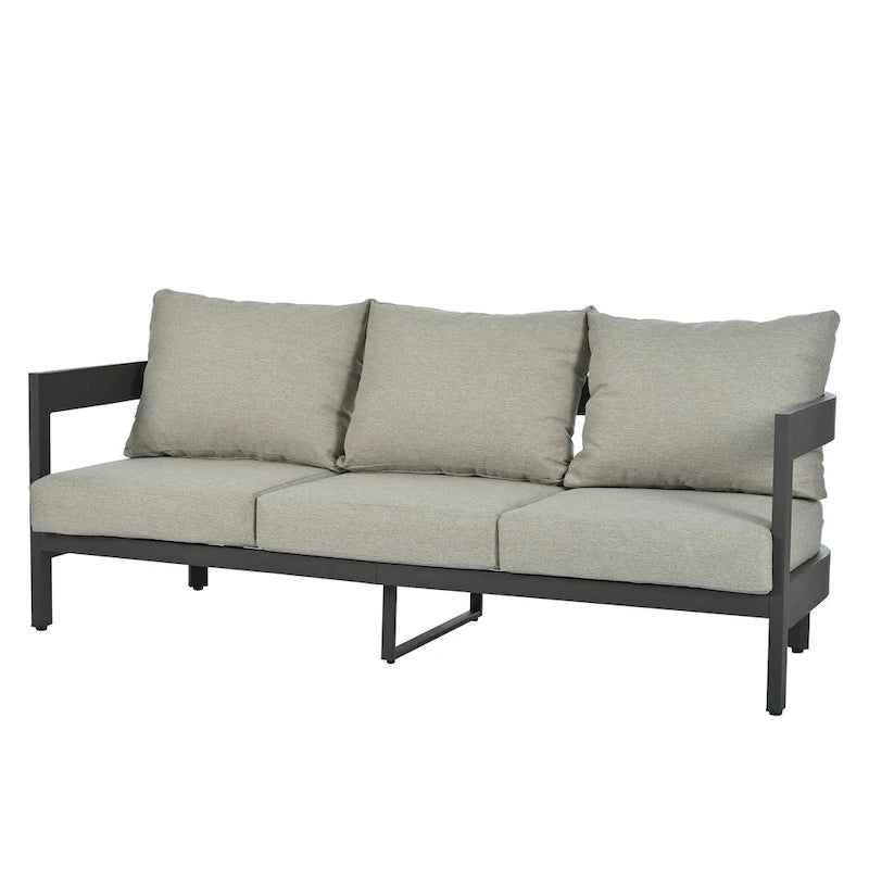 Set da esterno con cuscini spessi per il massimo comfort, perfetto per prati, patii e bordo piscina