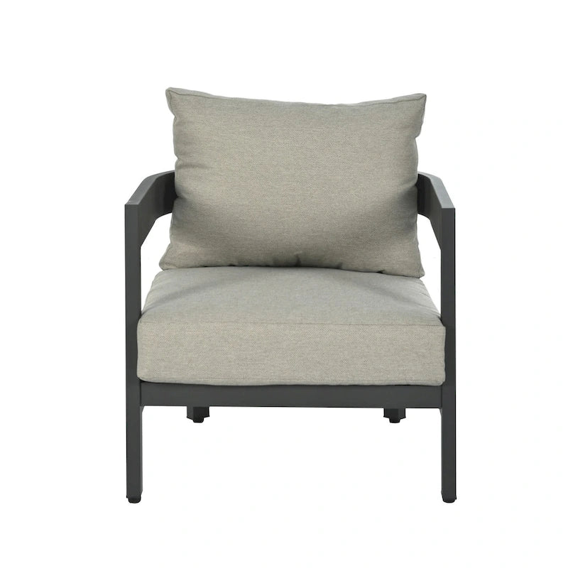 Set da esterno con cuscini spessi per il massimo comfort, perfetto per prati, patii e bordo piscina