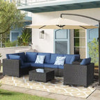 Ensemble de meubles de jardin modulaires 7 pièces pour patio