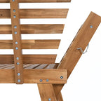 Lettino Divano da Esterno Regolabile in Legno