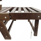 Lettino Divano da Esterno Regolabile in Legno