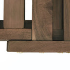 Lettino Divano da Esterno Regolabile in Legno