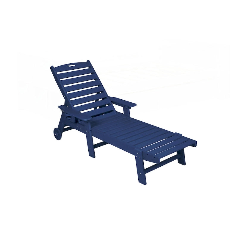 Set da 3 Poltrone Chaise Longue Oversize con Texture Legno