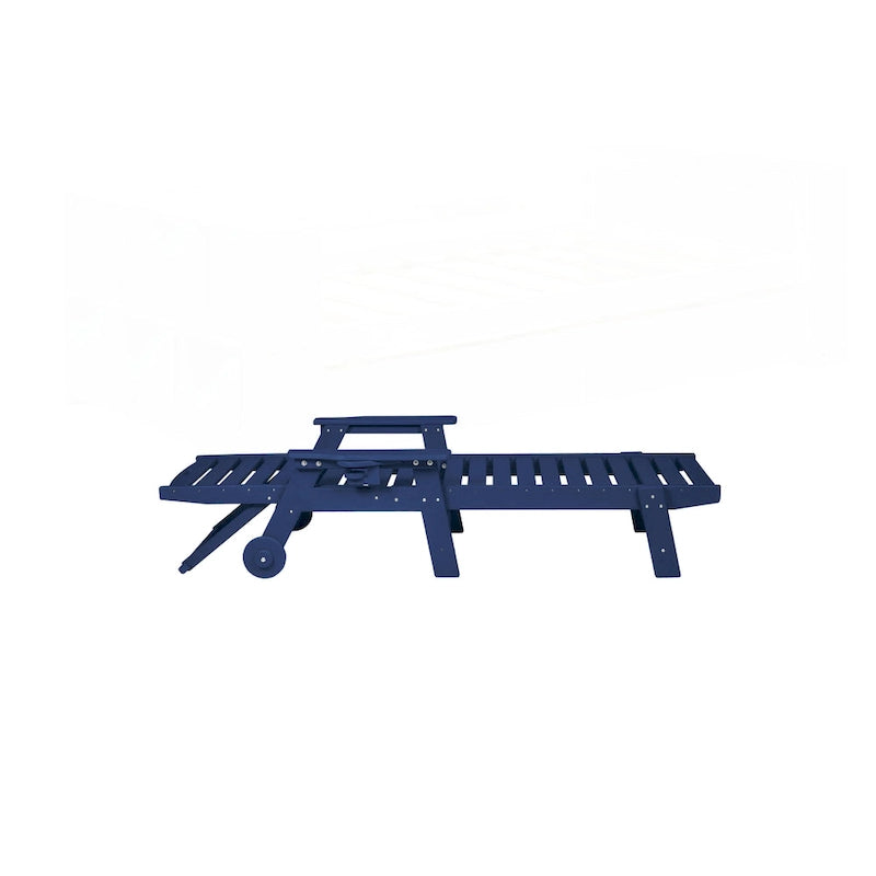 Set da 3 Poltrone Chaise Longue Oversize con Texture Legno