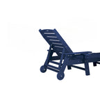 Set da 3 Poltrone Chaise Longue Oversize con Texture Legno
