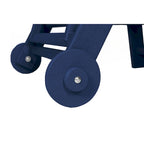 Set da 3 Poltrone Chaise Longue Oversize con Texture Legno