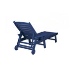 Set da 3 Poltrone Chaise Longue Oversize con Texture Legno