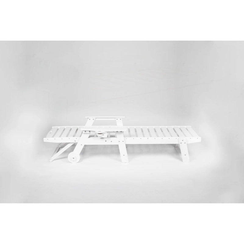 Set da 3 Poltrone Chaise Longue Oversize con Texture Legno