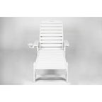 Set da 3 Poltrone Chaise Longue Oversize con Texture Legno