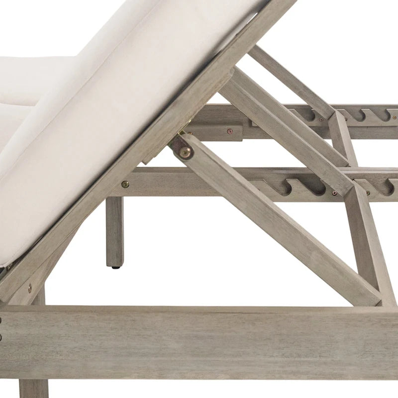 Doppia Chaise Longue da Esterno con Schienale Regolabile in 5 Posizioni, Chaise Longue da Esterno