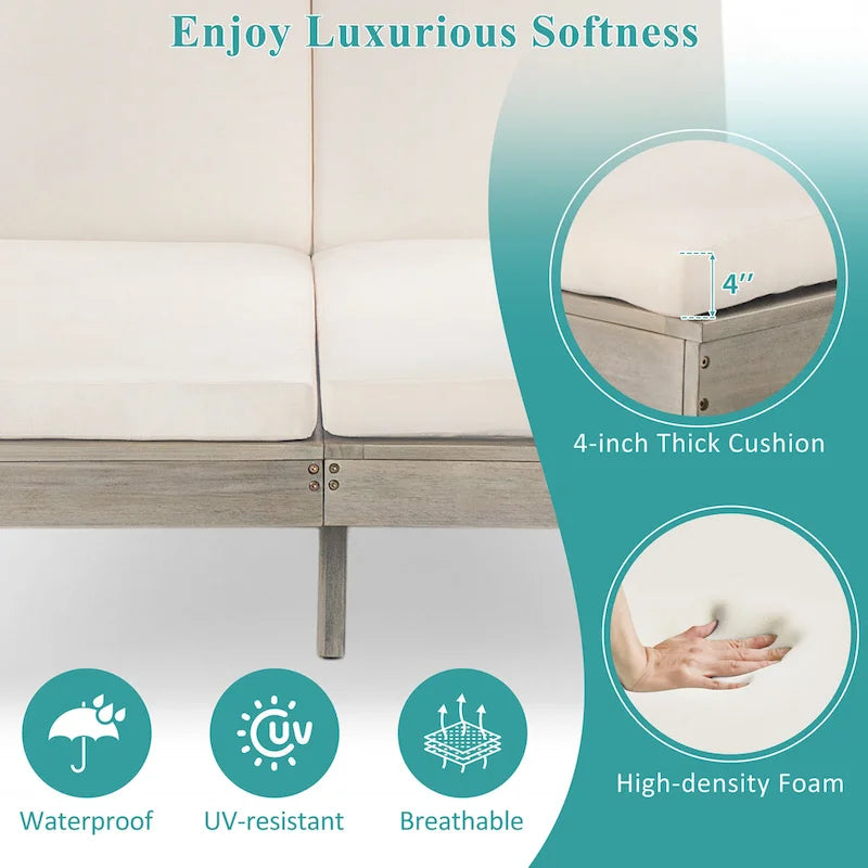 Doppia Chaise Longue da Esterno con Schienale Regolabile in 5 Posizioni, Chaise Longue da Esterno