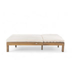 Doppia Chaise Longue da Esterno con Schienale Regolabile in 5 Posizioni, Chaise Longue da Esterno