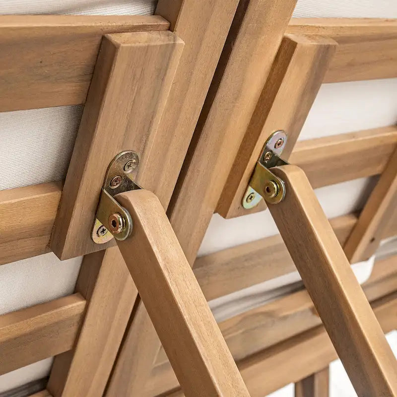 Doppia Chaise Longue da Esterno con Schienale Regolabile in 5 Posizioni, Chaise Longue da Esterno