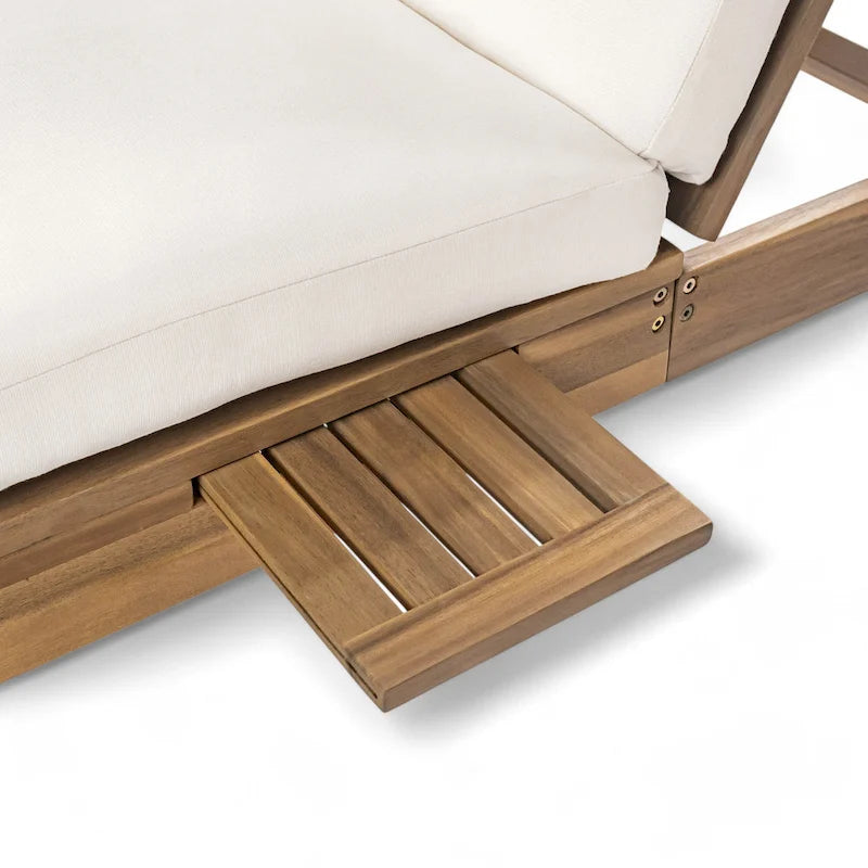 Doppia Chaise Longue da Esterno con Schienale Regolabile in 5 Posizioni, Chaise Longue da Esterno