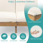 Doppia Chaise Longue da Esterno con Schienale Regolabile in 5 Posizioni, Chaise Longue da Esterno