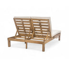 Doppia Chaise Longue da Esterno con Schienale Regolabile in 5 Posizioni, Chaise Longue da Esterno