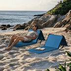 Sunjoy Set da 2 Sedie da Spiaggia Pieghevoli Leggere Portatili per Campeggio Viaggi