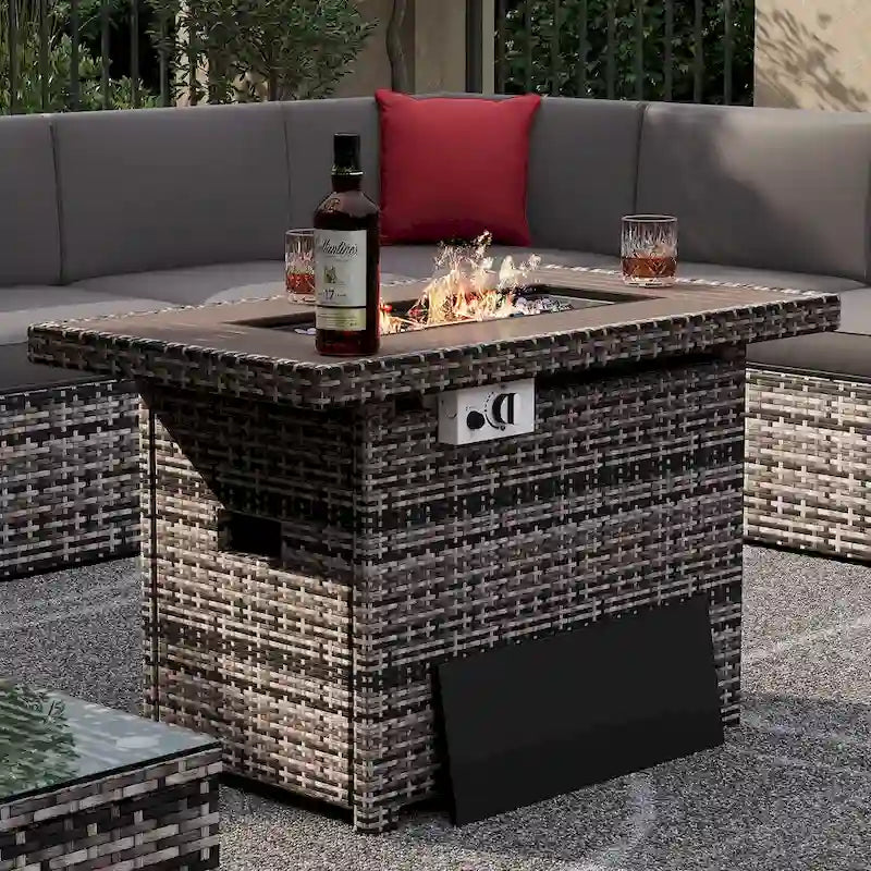Ensemble de mobilier de jardin 15 pièces