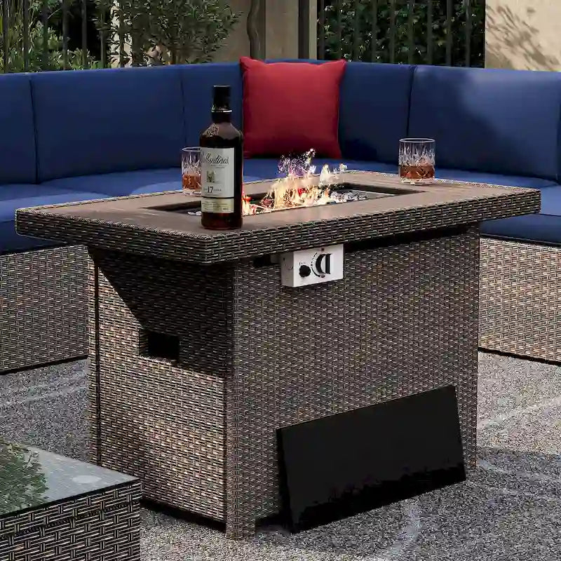 Ensemble de mobilier de jardin 15 pièces