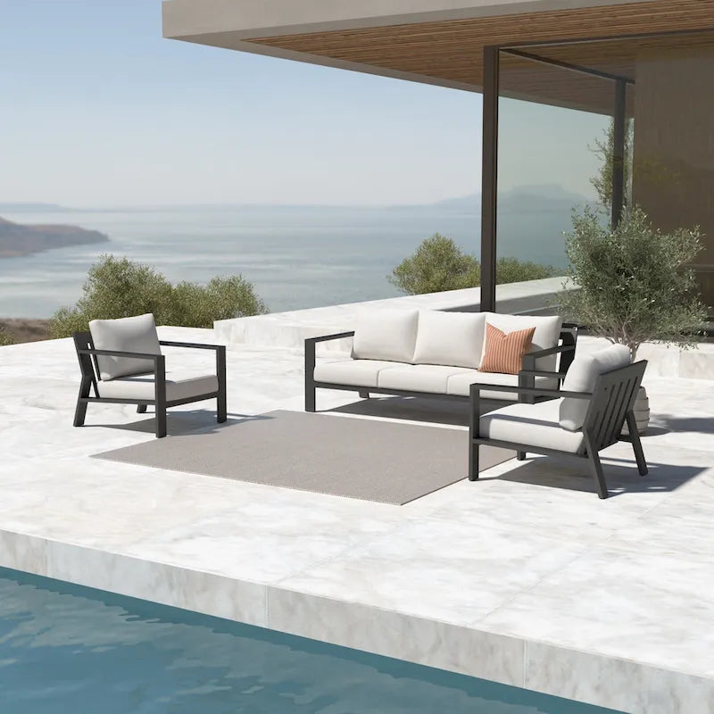 Set da 3 pz Rhodes con posti a sedere