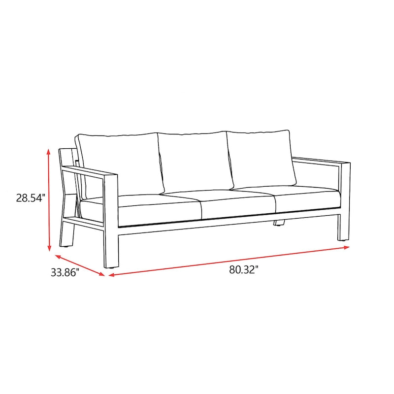 Set da 3 pz Rhodes con posti a sedere