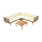 Christopher Knight Home - Set Divani Sezionali da Esterno con Cuscini Impermeabili - Salotto da Esterno di Lusso