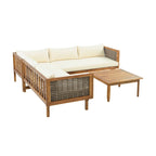 Christopher Knight Home - Set Divani Sezionali da Esterno con Cuscini Impermeabili - Salotto da Esterno di Lusso
