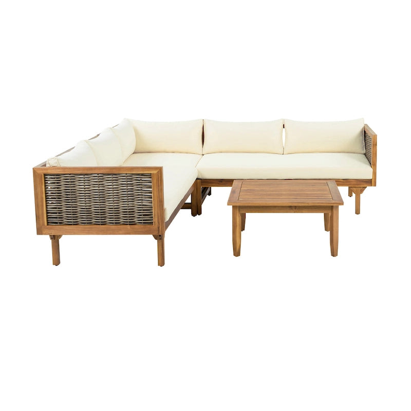 Christopher Knight Home - Set Divani Sezionali da Esterno con Cuscini Impermeabili - Salotto da Esterno di Lusso