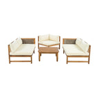 Christopher Knight Home - Set Divani Sezionali da Esterno con Cuscini Impermeabili - Salotto da Esterno di Lusso