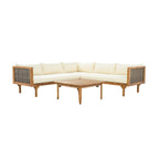 Christopher Knight Home - Set Divani Sezionali da Esterno con Cuscini Impermeabili - Salotto da Esterno di Lusso